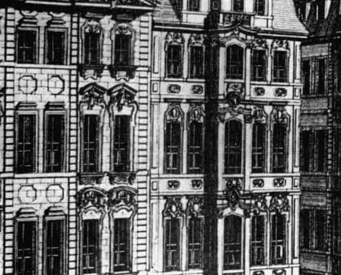 An 18th-century European coffee house