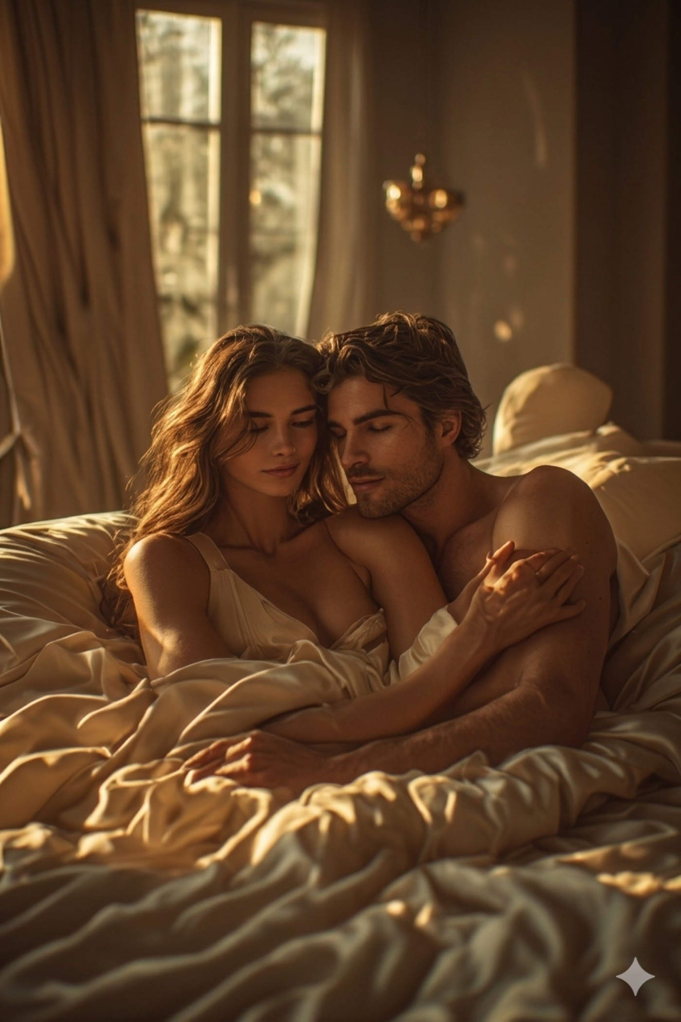 A confident, intimate couple